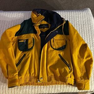 Vintage heavy Yellow demin Jacket - Green Bay Packers colors